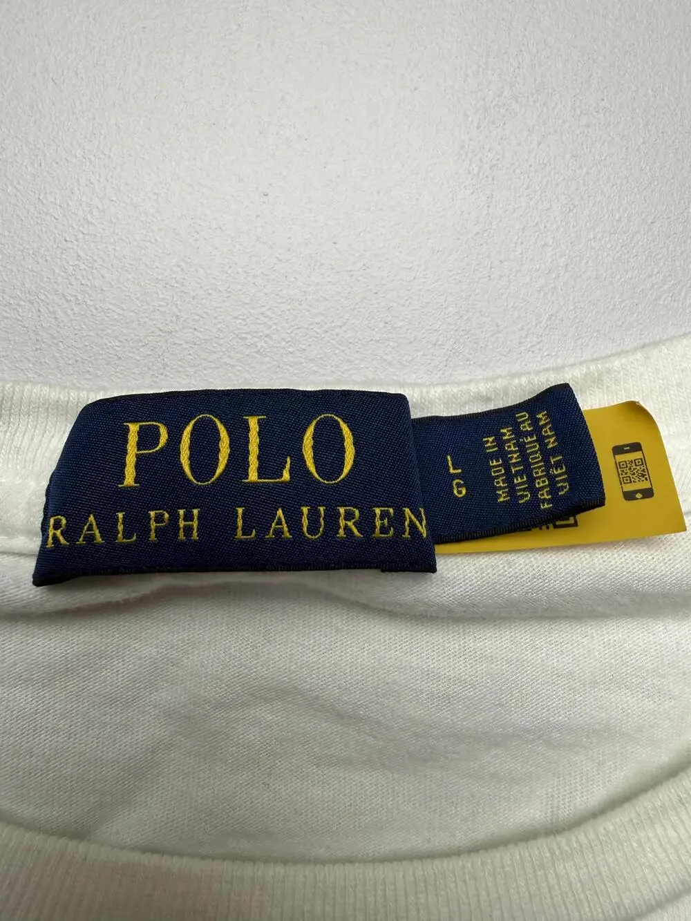 Polo Ralph Lauren Shirt Mens Large White USA Flag Polo Logo Graphic Tee Top